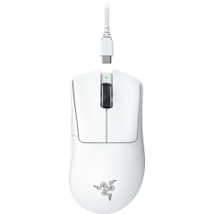 Razer DeathAdder V3 Pro Optisk Trådløs Mus - Ultimativ Præcision og Komfort i Hvid | Varenr. 8886419334163